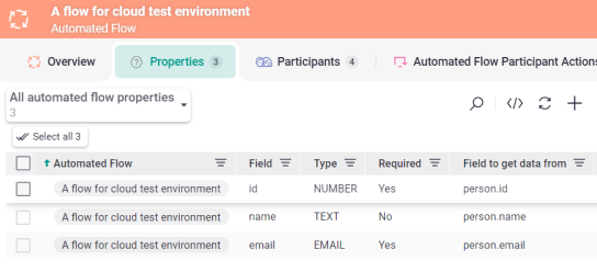 field to get data from