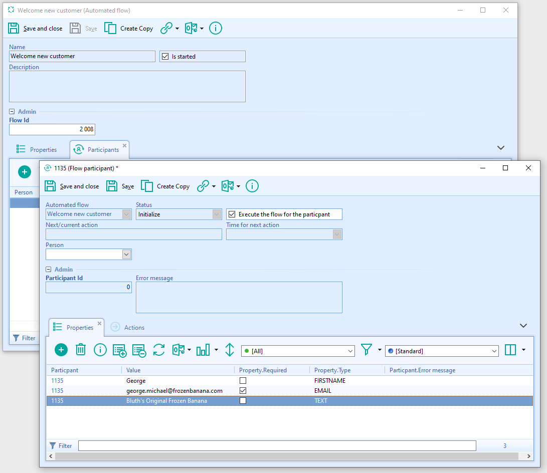 lime crm add participant